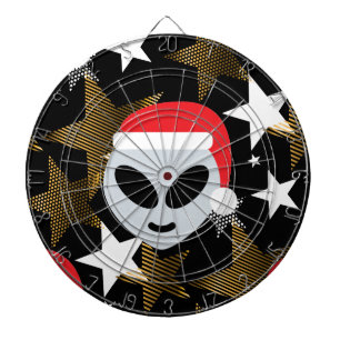 santa alien emoji dartbord