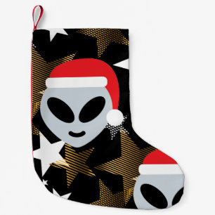 Santa Alien Emoji Kerstkous Kleine Kerstsok