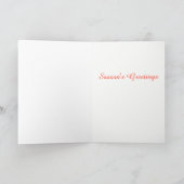 "Santa alsjeblieft bel hier" aangepaste kerstkaart Feestdagen Kaart (Binnen)