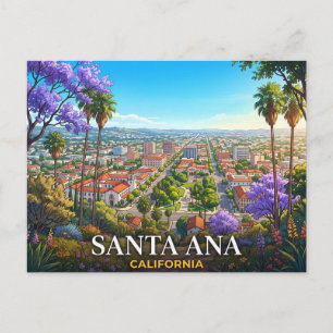 Santa Ana California Reizen Briefkaart