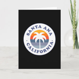 Santa Ana Californië Ca Palmboom Strand Vakantie S Kaart