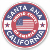 SANTA ANA, Californië Sticker (Voorkant)