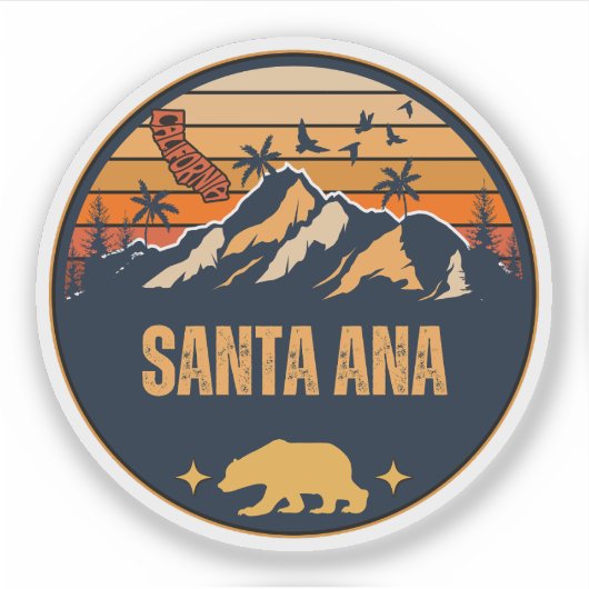 Santa Ana, Californië Sticker (Voorkant)
