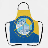 Santa Ana City vlag Apron Schort (Voorkant)