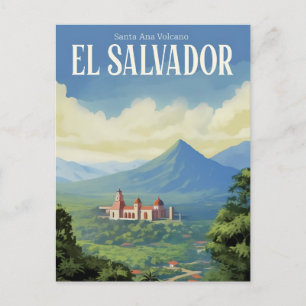Santa Ana-vulkaan El Salvador Reizen Briefkaart