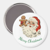 Santa And Gingerbread Man Magnet (Recto/Verso)