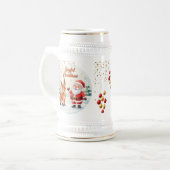 Santa and Reindeer Joy Mug – Cute Holiday Cup  (Devant gauche)