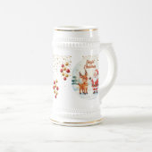 Santa and Reindeer Joy Mug – Cute Holiday Cup  (Devant droit)