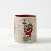 Santa and the Narrow Chimney Ceramic Mok (Midden)