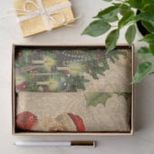  Santa, Angel, Holly & Muziekcollage Tissuepapier (Geschenk)