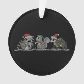 Santa Animals Xmas Silly Racoon Opossum Squirrel (devant)