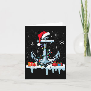 Santa Anker Koele Kerstverlichting Bootvaren Zeile Kaart