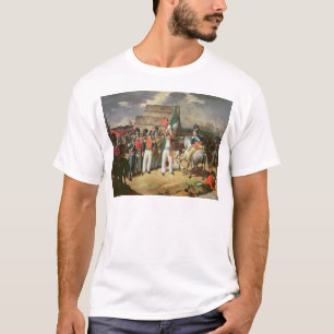 Santa Anna twittert de Spaanse troepen T-shirt