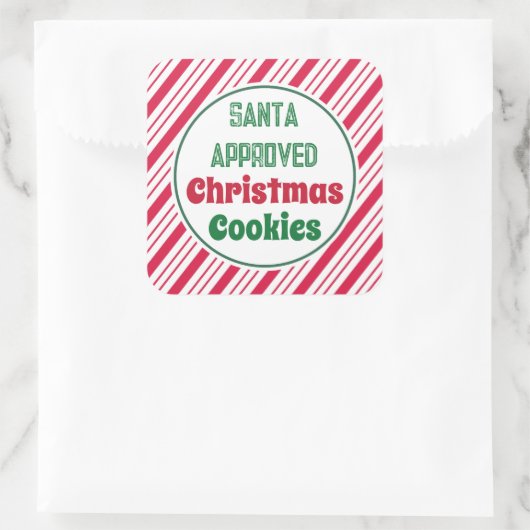 Santa Approved Christmas Cookies Stickers (Sac)