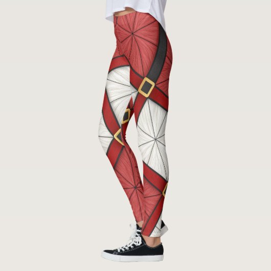 Santa Armor Leggings – Geometric Modern Christmas  (Gauche)