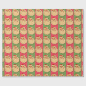 santa ash tray vintage cadeaupapier (Vlak)