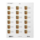 Santa at Midnight adreslabel Etiket (Full Sheet)