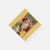 Santa at the Window with Speelgoed Bag Servetten (Hoek)