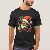 Santa Atom Kerstmis duimt straling nucleaire f T-shirt (Voorkant)