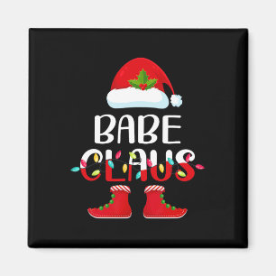 Santa Babe Claus Elf Matching Family Group Kerstmi Magneet