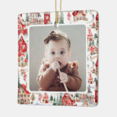 Santa Baby 1st Christmas Foto Ornament (Links)