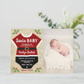 Santa Baby | Aankondiging van de kerstgeboorte (Staand voorkant)