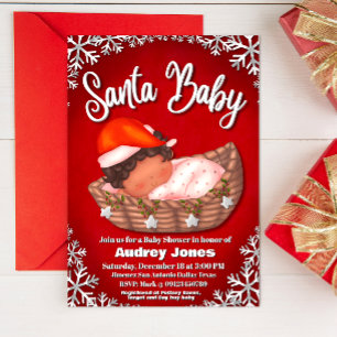 Santa Baby - Baby shower Kaart