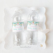 Santa Baby Baby shower Waterfles Etiket