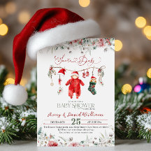 Santa Baby Christmas Baby shower genderneutraal