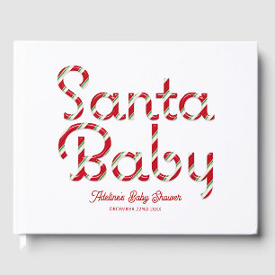 Santa Baby Christmas Baby shower Guest Book Gastenboek