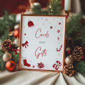 Santa Baby Christmas Baby shower Kaart en geschenk Poster