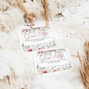 Santa Baby Christmas Baby shower Neutral Luier Informatiekaartje