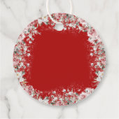 Santa Baby Christmas Baby shower Welkom Bedankjes Labels (Achterkant)