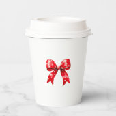 Santa Baby Christmas Baby shower Welkom Papieren Bekers (Achterkant)