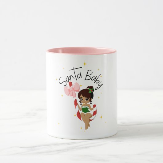 Santa Baby Cute Coffee Christmas Mug (Centre)