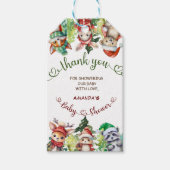 Santa Baby Dieren Kerst Baby Shower Cadeaulabel (Voorkant)