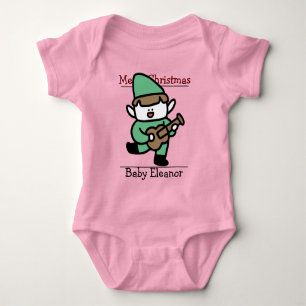 Santa, baby eerste Kerstmis Romper