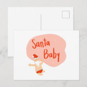 Santa Baby Funny Christmas Briefkaart (Voorkant / Achterkant)