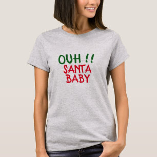 Santa Baby Funny Christmas Shirt, Vakantie Humor T-shirt