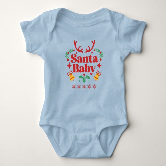 Santa Baby Holiday Fun - Jongen Romper (Voorkant)