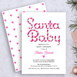 Santa Baby Holiday Seizoen Baby shower Kaart