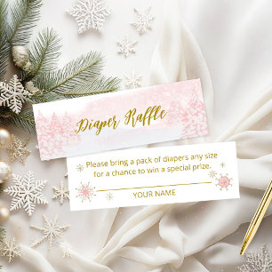 Santa Baby Kerst Baby Luier Raffle Mini Visitekaartje