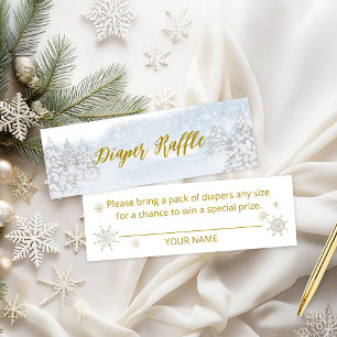 Santa Baby Kerst Baby Luier Raffle Mini Visitekaartje