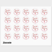 Santa Baby Kerst Baby Shower Sticker (Vel)