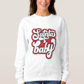 Santa Baby kerst sweatshirt (Voorkant)