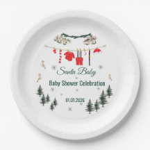 Santa Baby Kerst Thema Baby Shower
