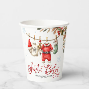 Santa Baby Kerst Winter Baby Borrel Papieren Bekers
