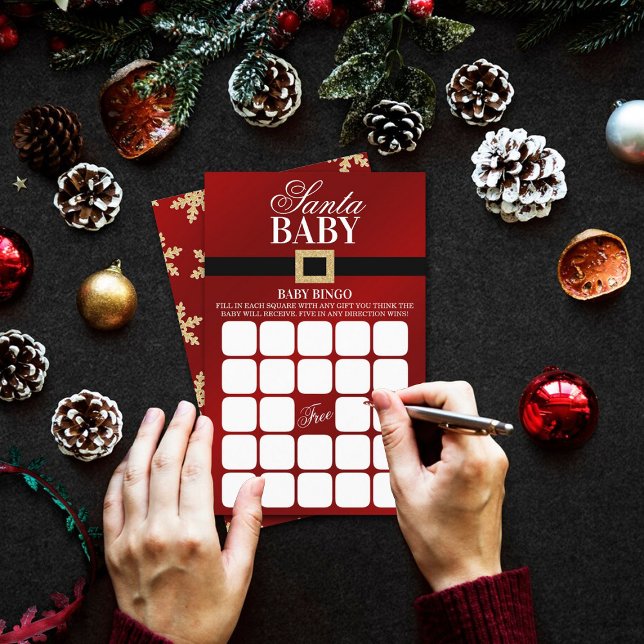 Santa Baby | KerstBaby shower Bingo (Creator heeft geüpload)