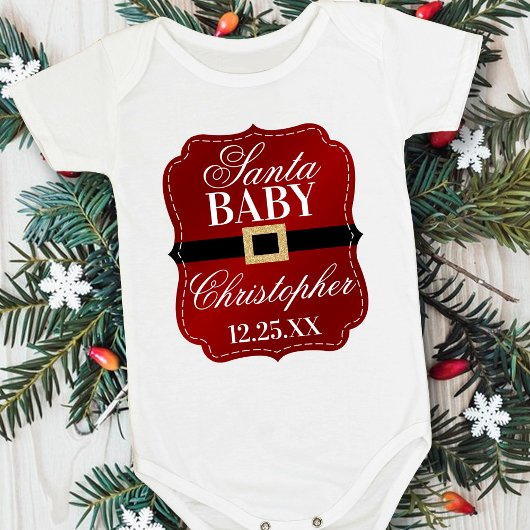 Santa Baby | Kerstmis Baby Romper