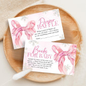 Santa Baby Kerstmis Baby shower Diaper Raffle Informatiekaartje